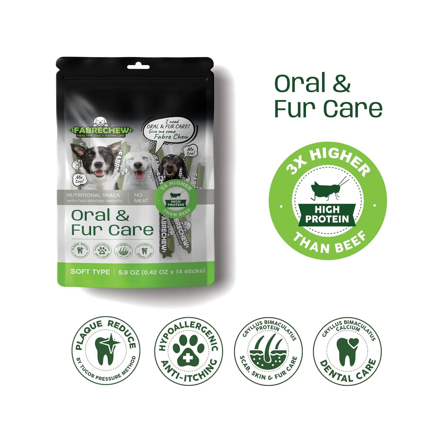 FabreChews Nutritional Snack - Green (Oral Care)